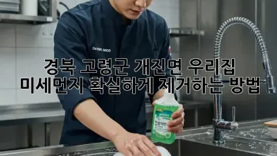경북 고령군 개진면 우리집 미세먼지, 확실하게 제거하는 방법!